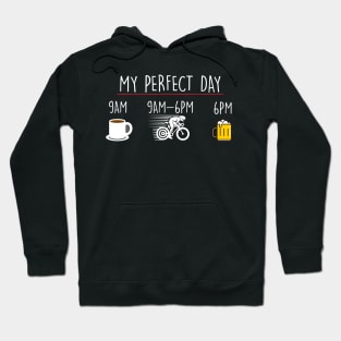 My Perfect Day Coffee Cycling Beer Hoodie